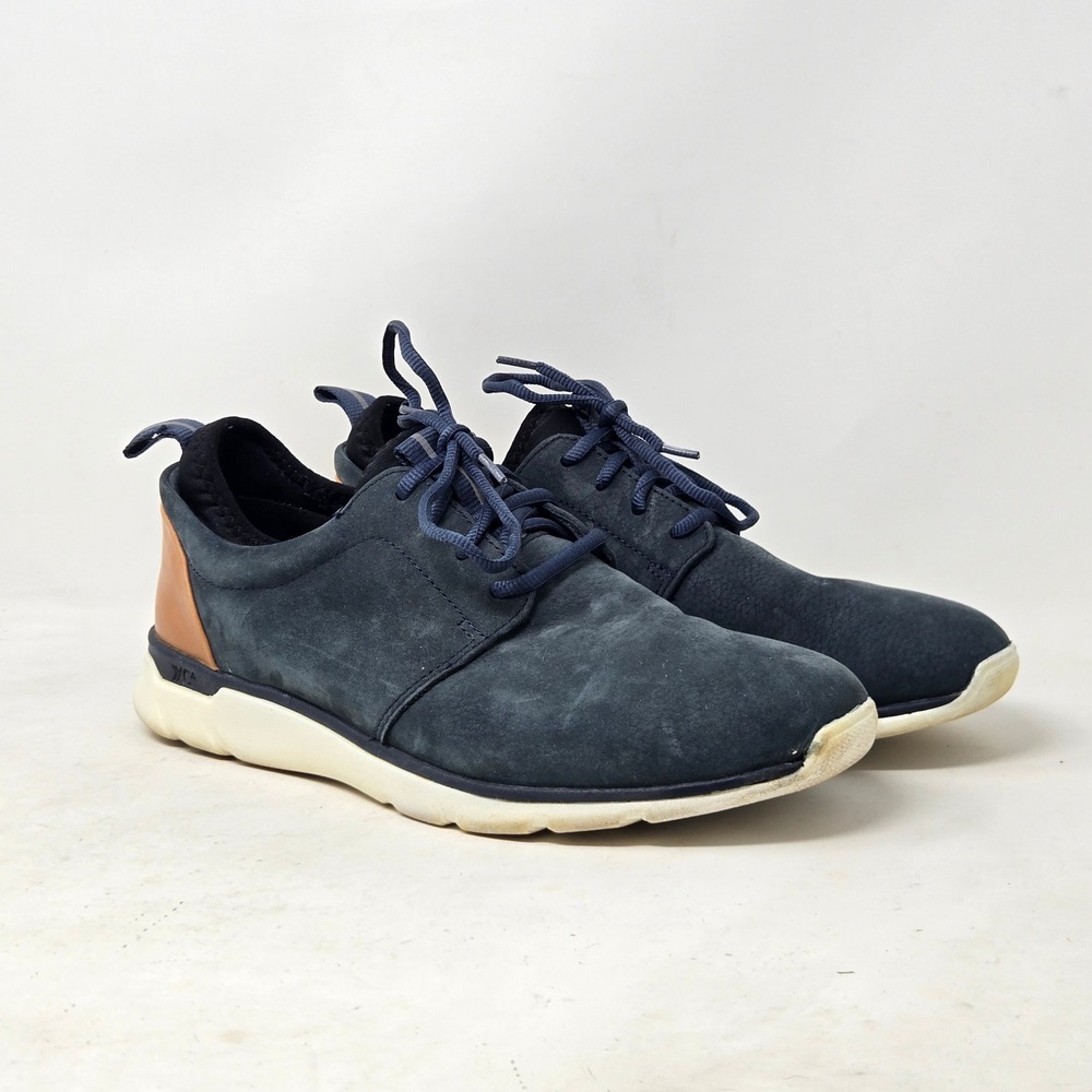Johnston & Murphy XC4 Prentiss Navy Nubuck Waterproof Sneakers Mens 9.5 25-2949